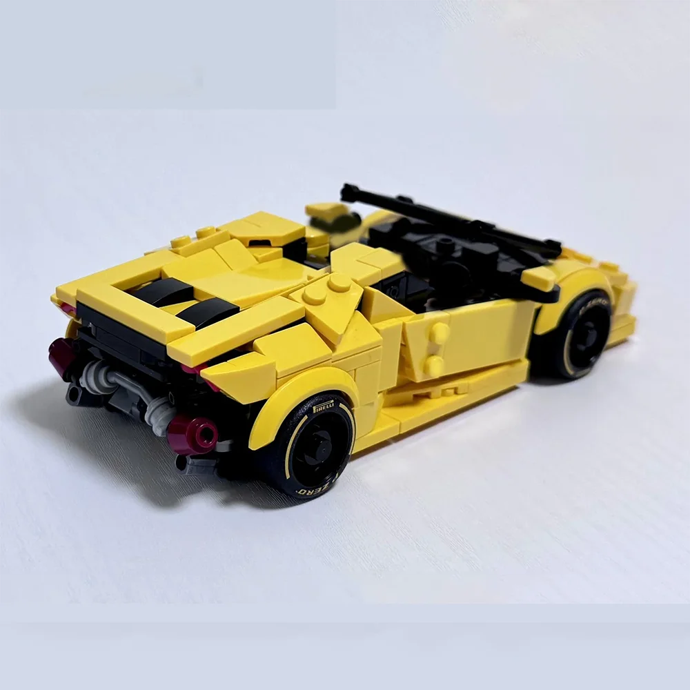 

Poladeer 381Pcs DIY Huracan Twin Turbo Speed ​​Champion Custom Building Block Assembled Educational Toys Ornaments Holiday Gift