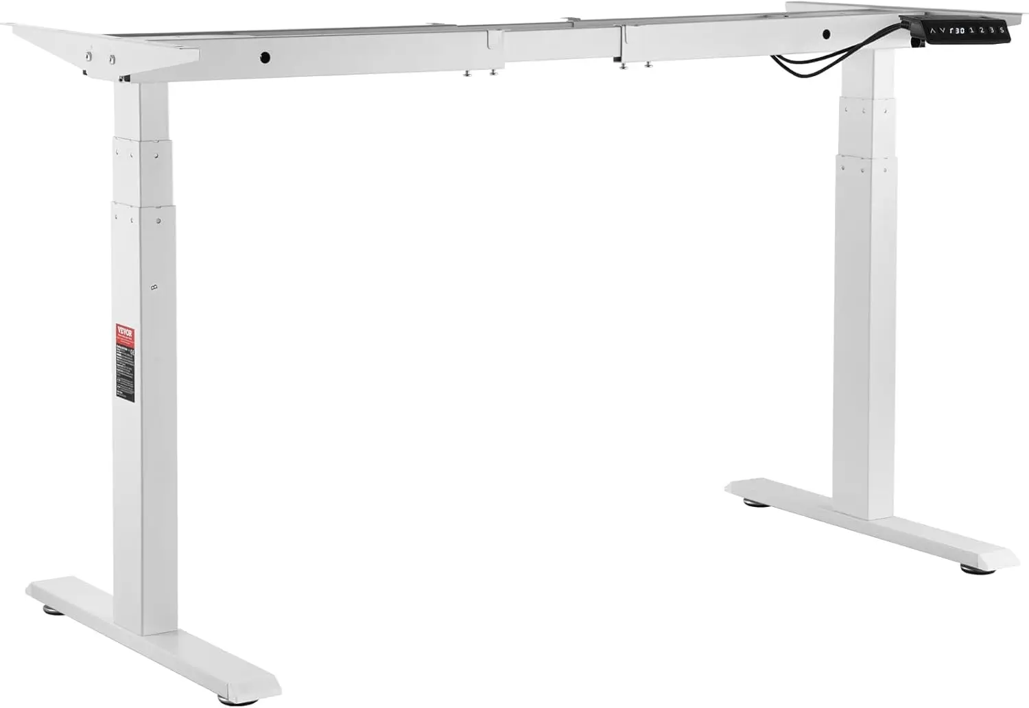 

Dual Motor 3 Stage Standing Desk Frame, Adjustable 26"-50.8" Height & 43.3"-70.1" Length Electric Stand Up Computer Desk Legs