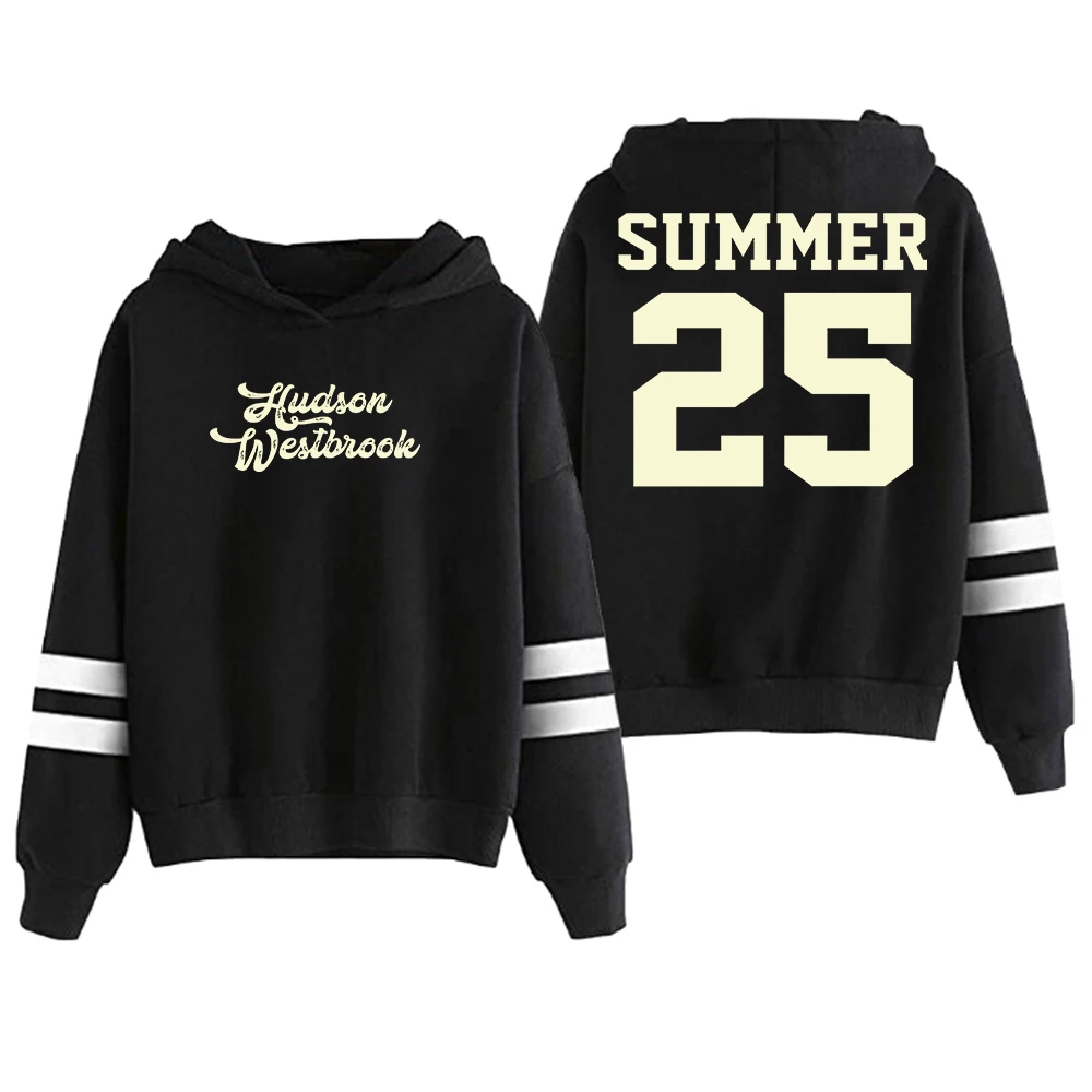 

Hudson Westbrook 25 Hoodie 2025 Summer Tour Pocketless Parallel Bars Sleeve Streetwear Women Men Hooded Sweatshirts