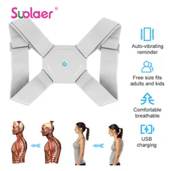 Inteligentny korektor postawy Inteligente powrót Brace ramię wsparcie czujnik wibracji gorset dla dzieci dorośli siedzieć pas korekcyjny