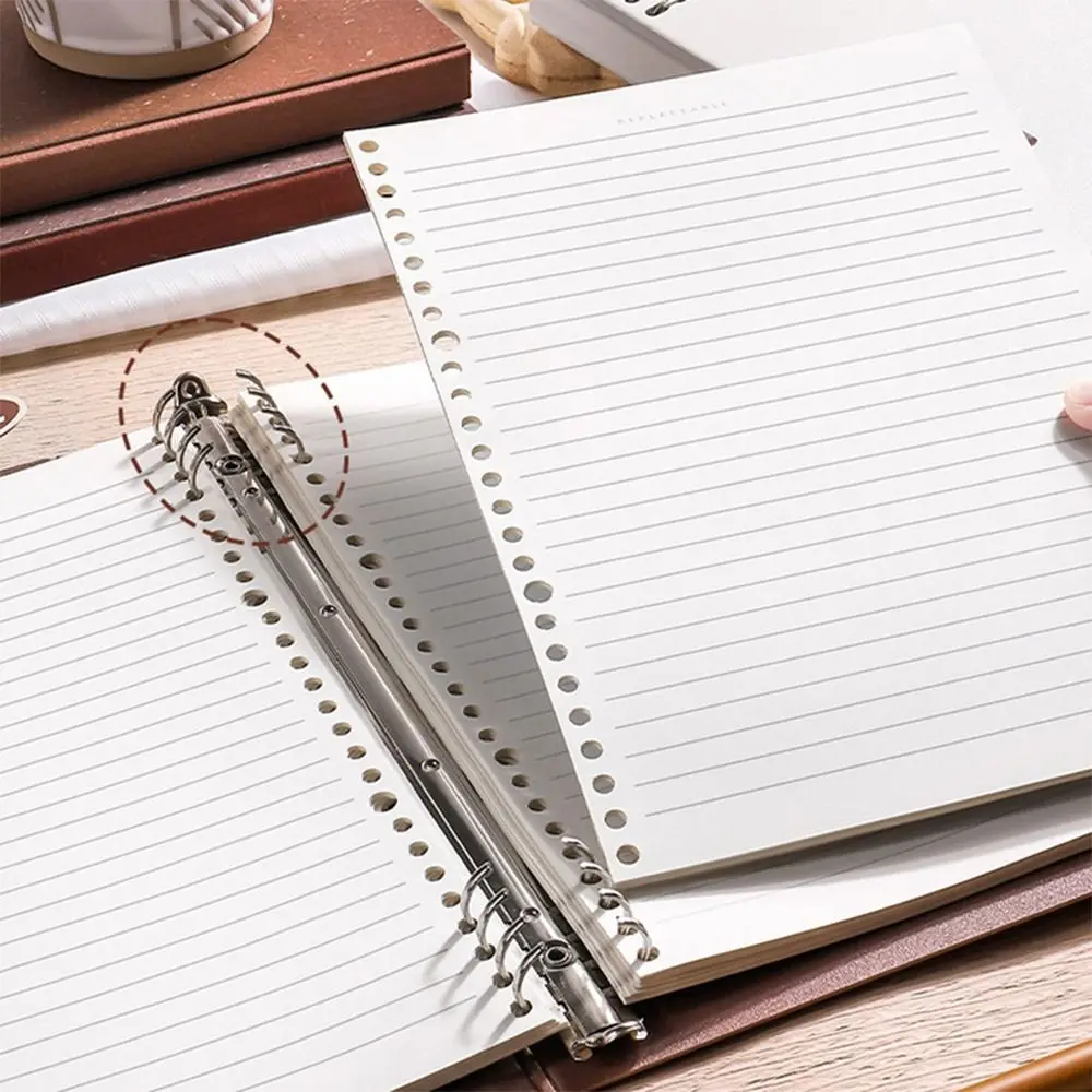 Durable Waterproof PP Notebook B5 Loose-leaf Notepad Maillard Colors Smooth Writing Journal Gift