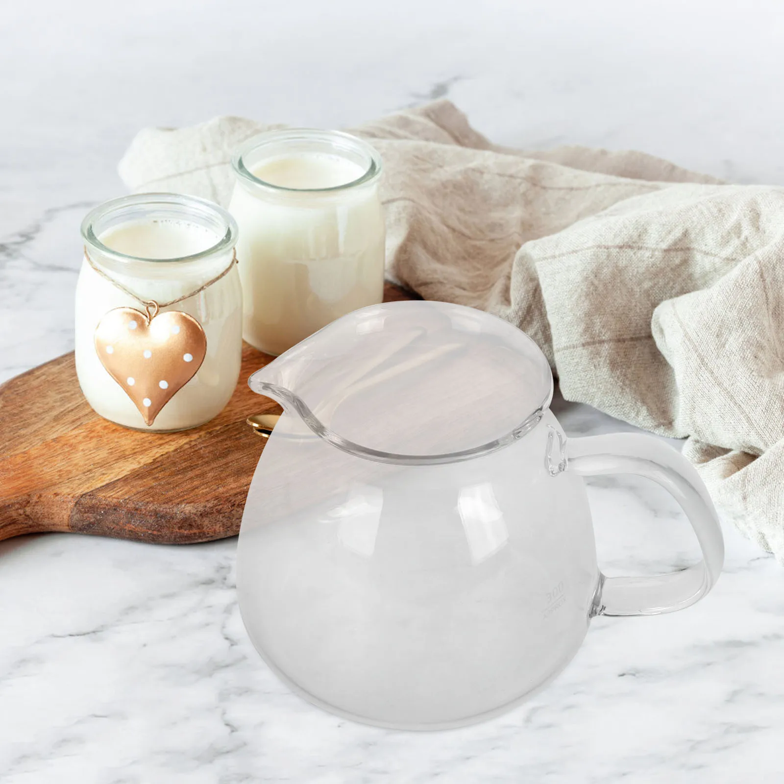 

Clear Glass Coffee Server Manual Elegant Design Cold Brew Function Pitcher Milk Pitcher