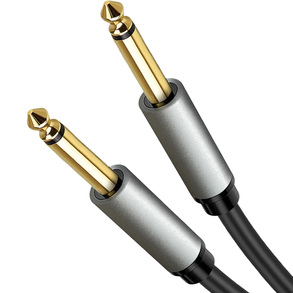 6.35mm kabel Audio Mono 6.3 6.5 Jack z męskiego na męskie przewód Aux 1m 1.5m 2m 3m 5m 8m 10m 15m do gitary wzmacniacz miksujący bas