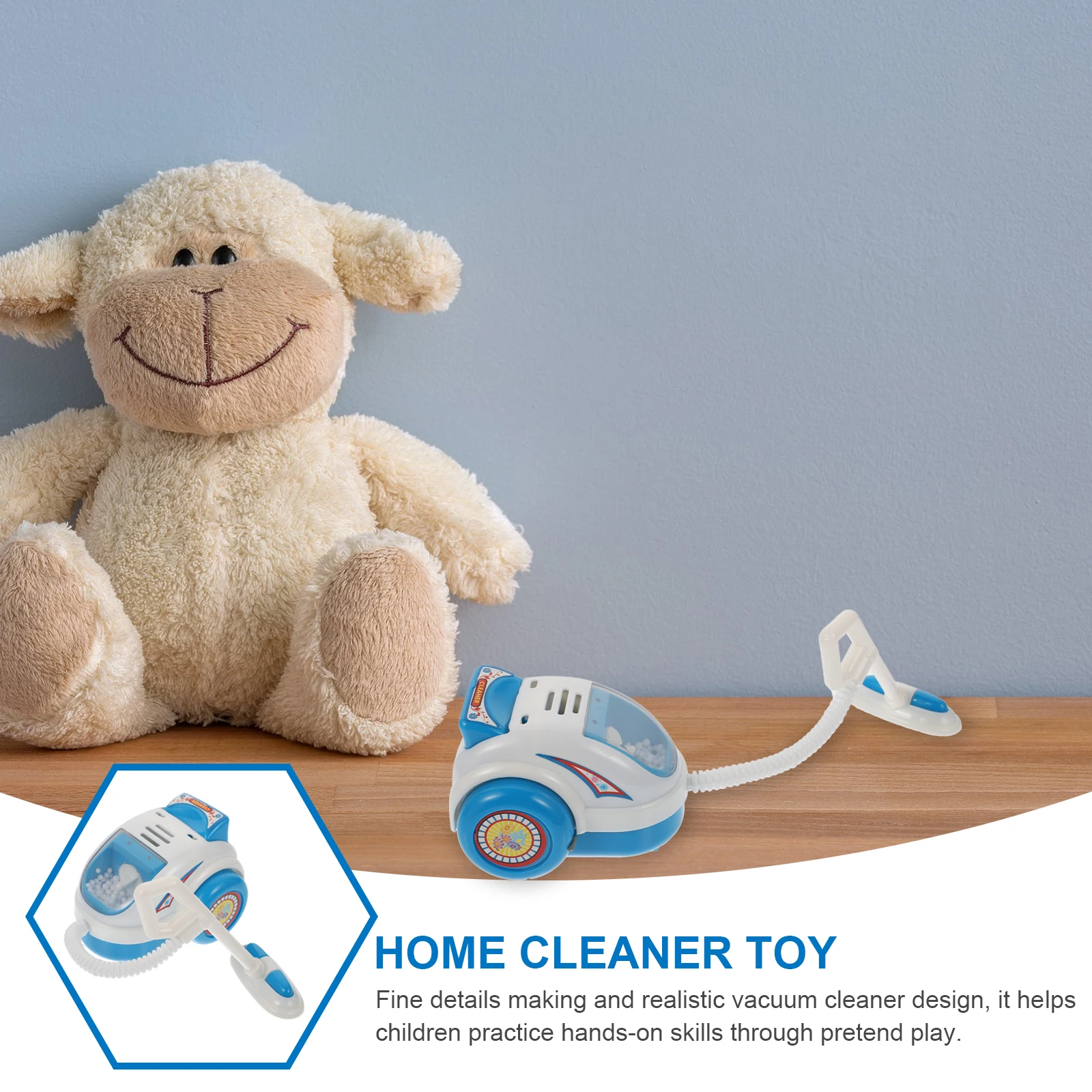 Mainan Penyedot Debu Mini Aman Plastik Premium Pendidikan Anak Tangan pada Peran Pembersih Rumah Simulasi Kompak Ringan
