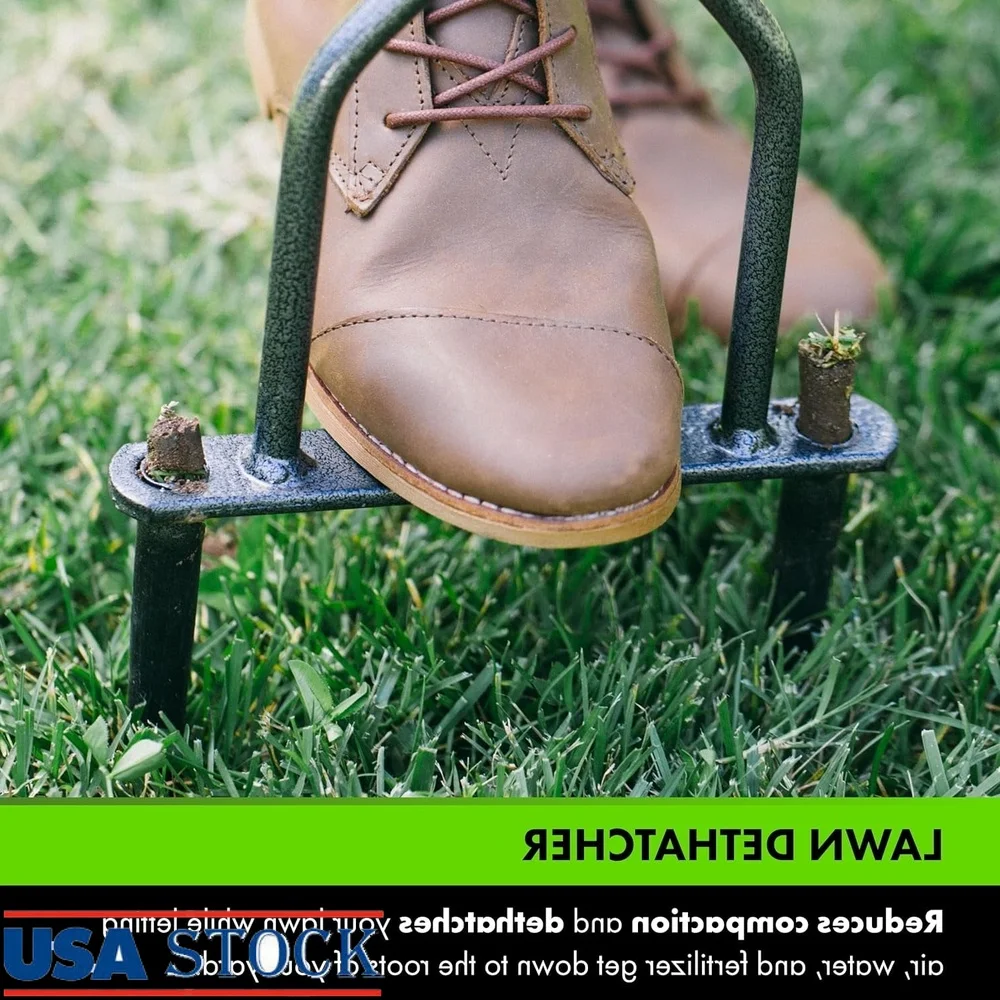 

Manual Lawn Aerator Tool Dethatcher Core Aeration Durable Steel Construction Easy Use Small Yards Revitalize Grass Health