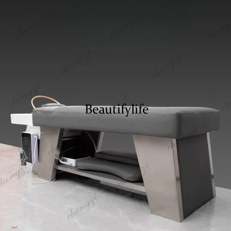 BBB  Modern Ear Picking Shampoo Chair Sink Beauty Massage Hair Shampoo Chair Comfort PU Leather Furniture Letto