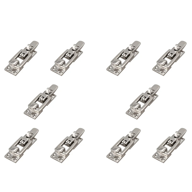 

10X 316 Stainless Steel Marine Boat Door Lock Latch Catch Anti-Rattle Fastener Clamp 70Mm Marine Hardware