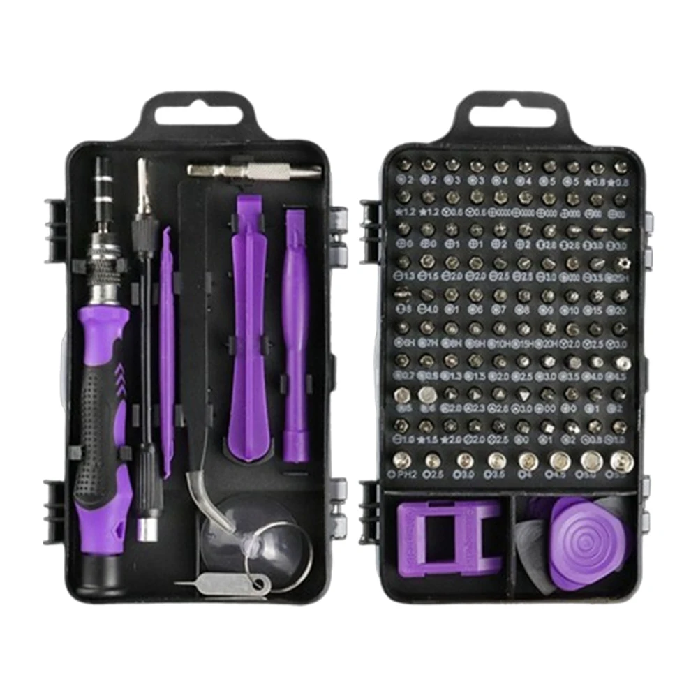 

Набор прецизионных отверток 115 в 1 с 98 шт. магнитными битами/инструментом/пинцетом/магничивателем для инструмента для ремонта очков телефона