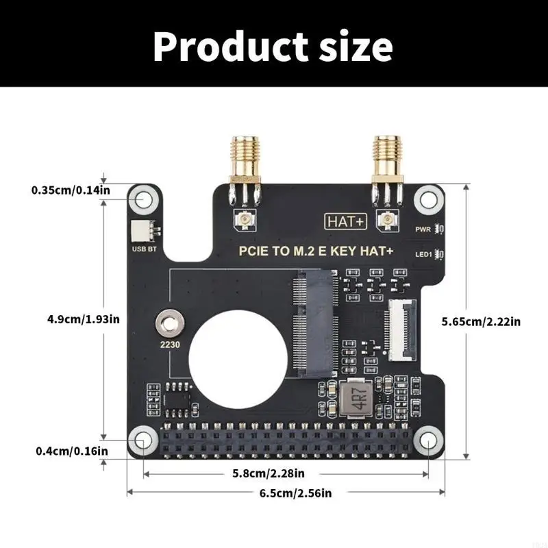 

M.2 E Conversion Adapte Board For RPi 5 Development for Creative Projects 193A