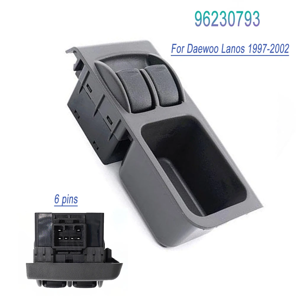 96230793 Power Window Master Switch Electric Glass Lifter Control Button For Daewoo Lanos 1997‑2002 Auto Replacement Parts