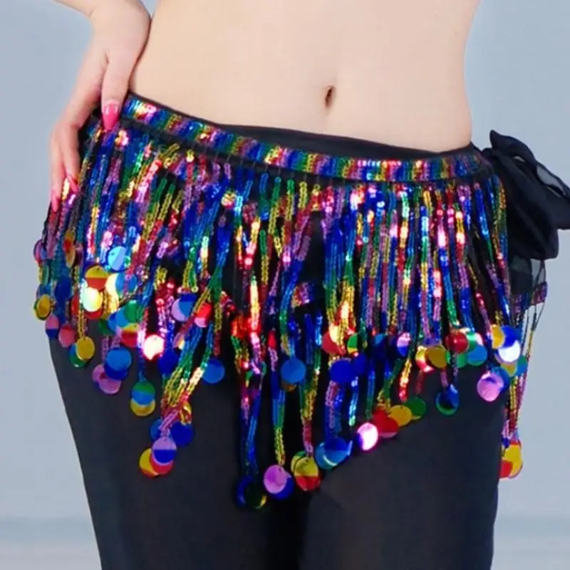 Sequins Wrap Váy bụng nhảy HIP HIP Wrap
