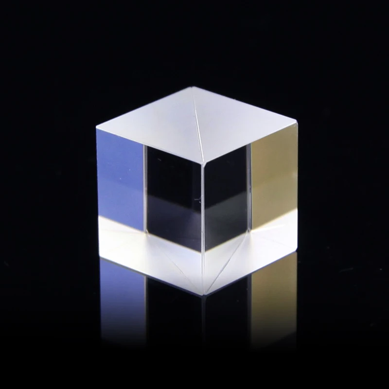 Imagem -03 - Vidro Óptico Cubo Beamsplitters Prisma 30r 70t Semi-reflexivo Semi-transmissivo Dividindo Prisma Polarização Personalização