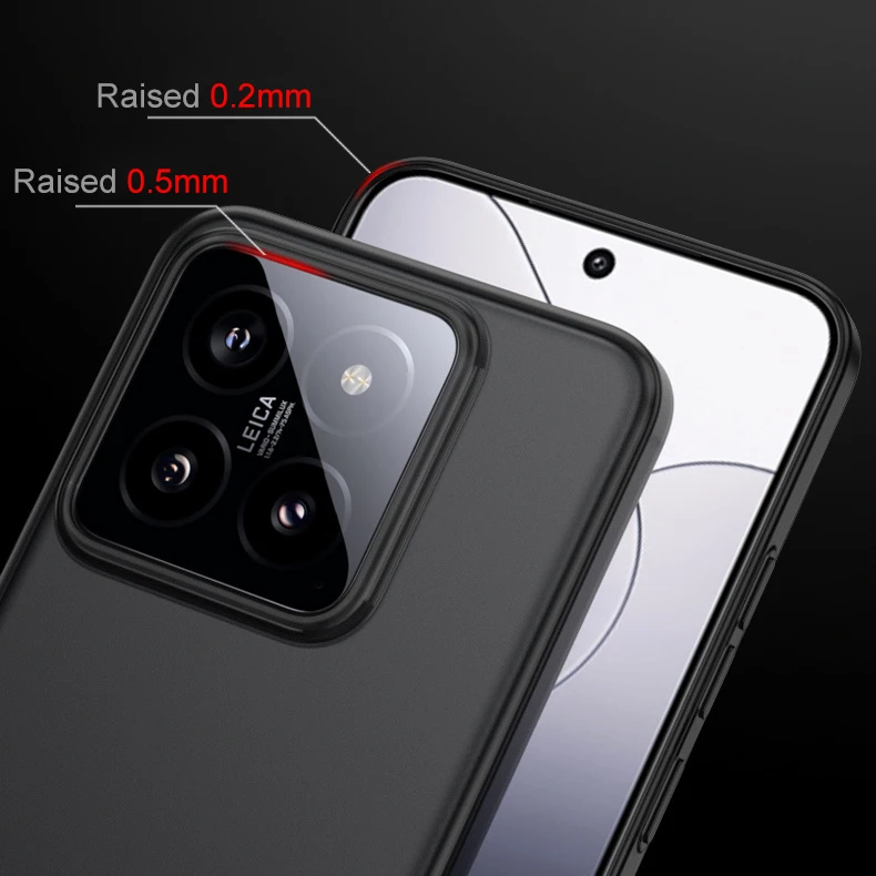 Custodia rigida opaca Ultra sottile da 0.3mm per Xiaomi Mi 14 13 Pro Cover posteriore Ultra trasparente per Xiomi Xiaomi 14 13 P Clear Shell