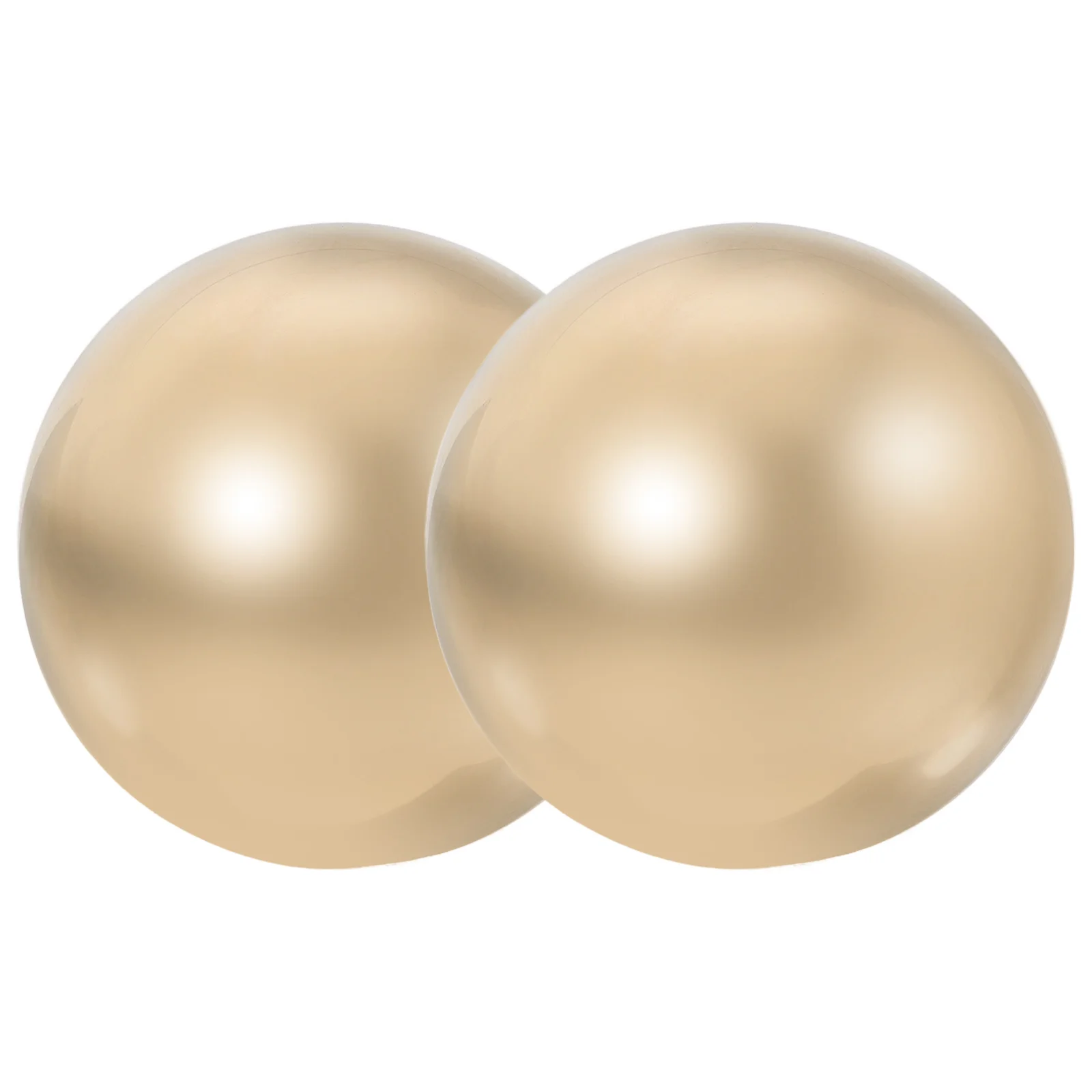 

2Pcs Brass Hand Massage Balls Portable Metal Hand Rolling Fitness Massage Balls for Palm Exercise Relaxation Brass Ball