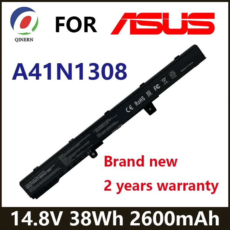 A41N1308 14.8V 38Wh Laptop Battery for ASUS X451 X551 X451C X451CA X551C X551CA X551M X551MA A31LJ91 0B110-00250100