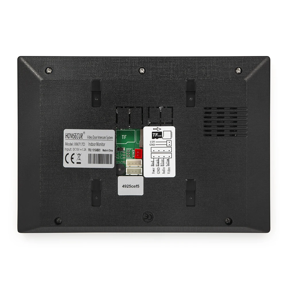 투야 스마트 와이파이 실내 모니터 7인치/10인치 LCD 화면, 4선식 HD 1080P 핸즈프리 비디오 도어폰 인터콤 초인종 홈 보안용