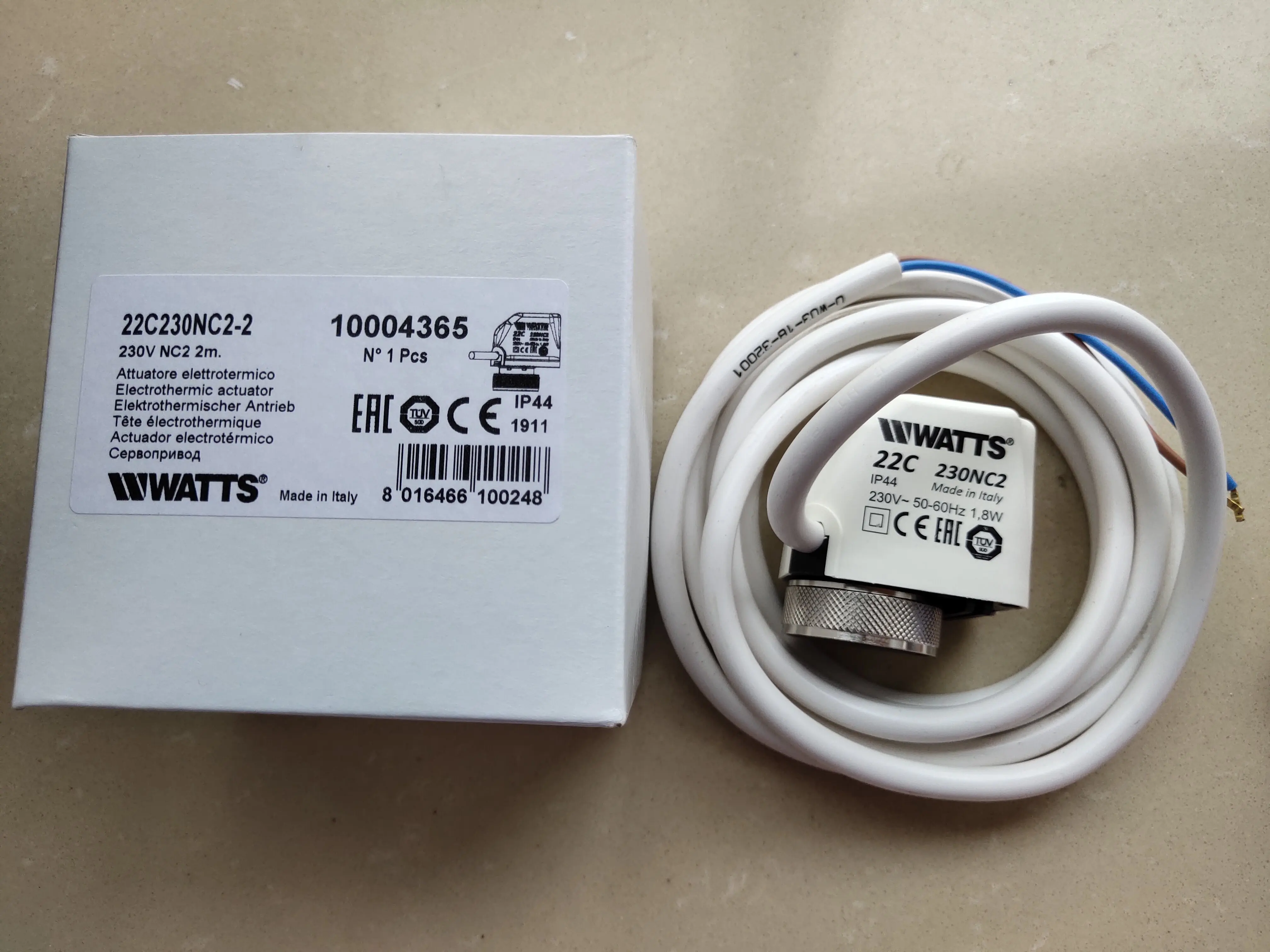 for  Watts zone control valve 213112 two-way valve body DN20 with actuator(1pcs)