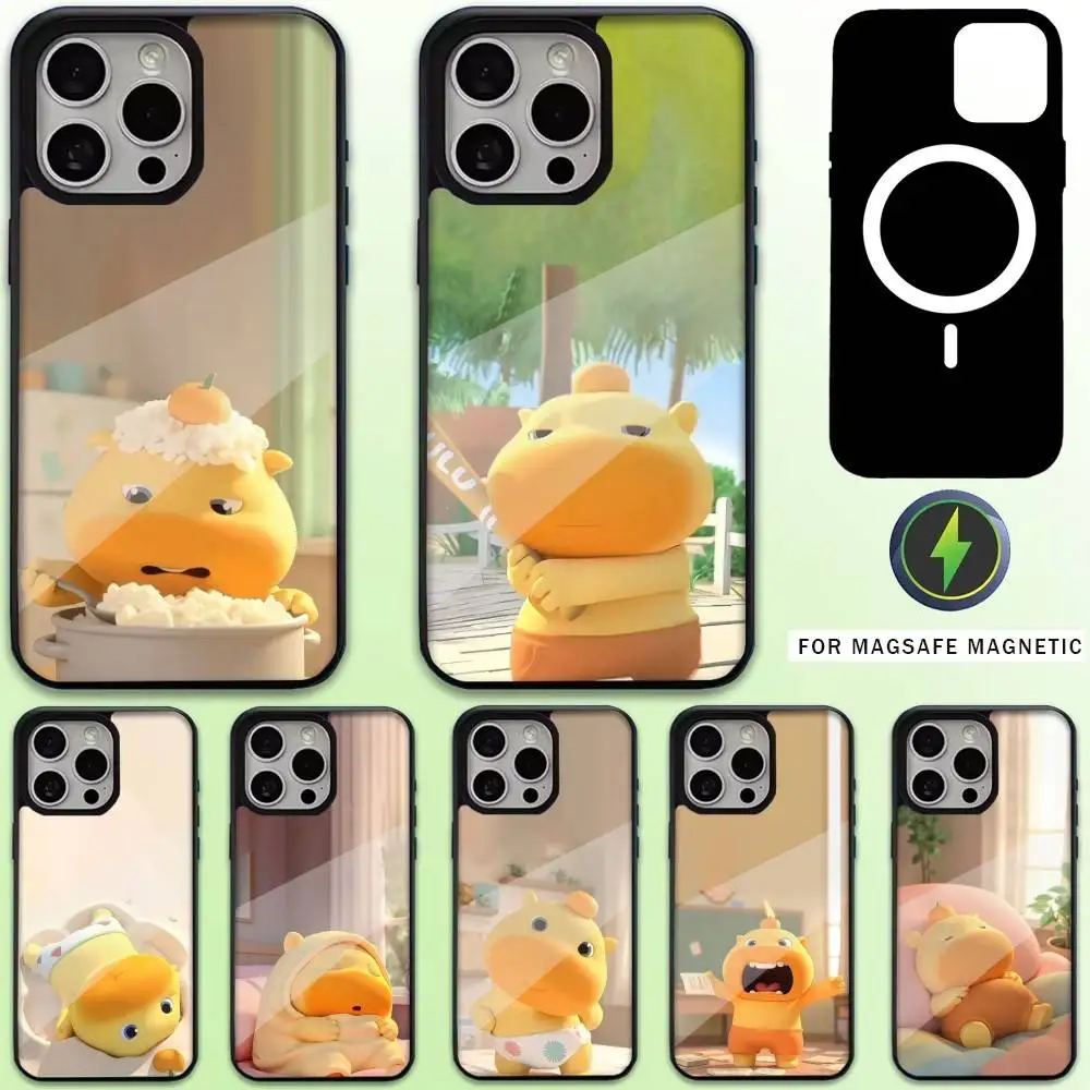 

Lulu C-Capybara Cute Phone Case For iPhone17,16,15,14,13,12,11 Plus,Pro Max Magnetic For Magsafe Wireless Charging