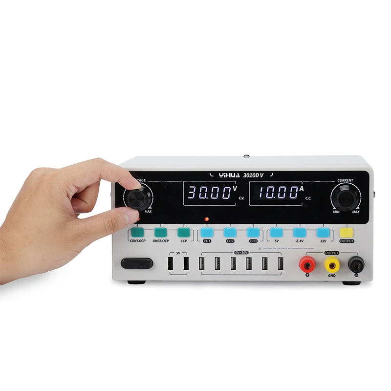 

3010D-V High-precision digital display adjustable DC regulated power supply 30V10A mobile phone maintenance high-power USB
