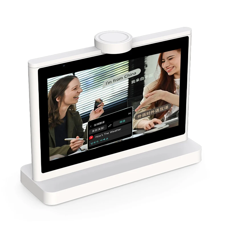 

7 10.1 Inch Smart Face to Face Translation Device Dual LCD Touch Screen AI Desktop Real-Time Voice Commercial Translator Machine