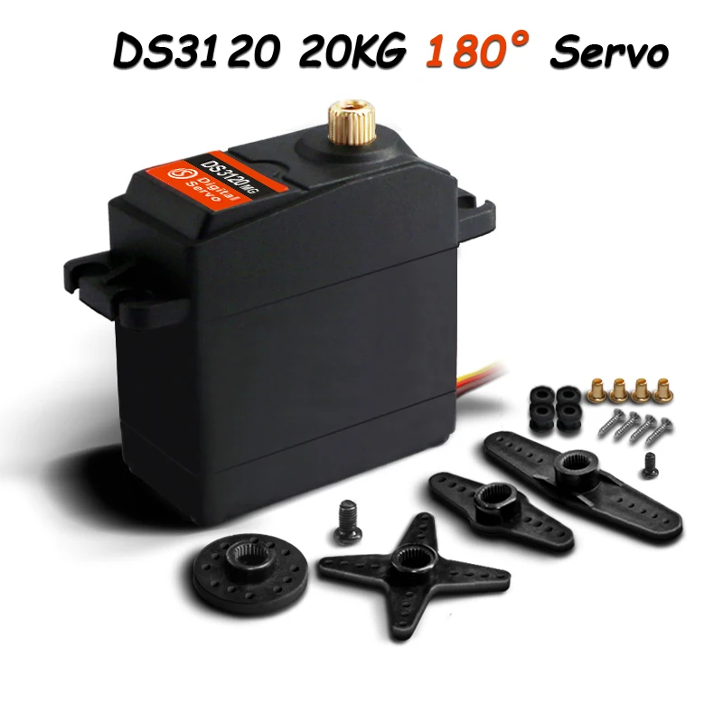 15KG 20KG Servo 360/270/180 degrés Rotation continue Servo DS3115 DS3120 arduino servo numérique pour voiture RC Robot bateau