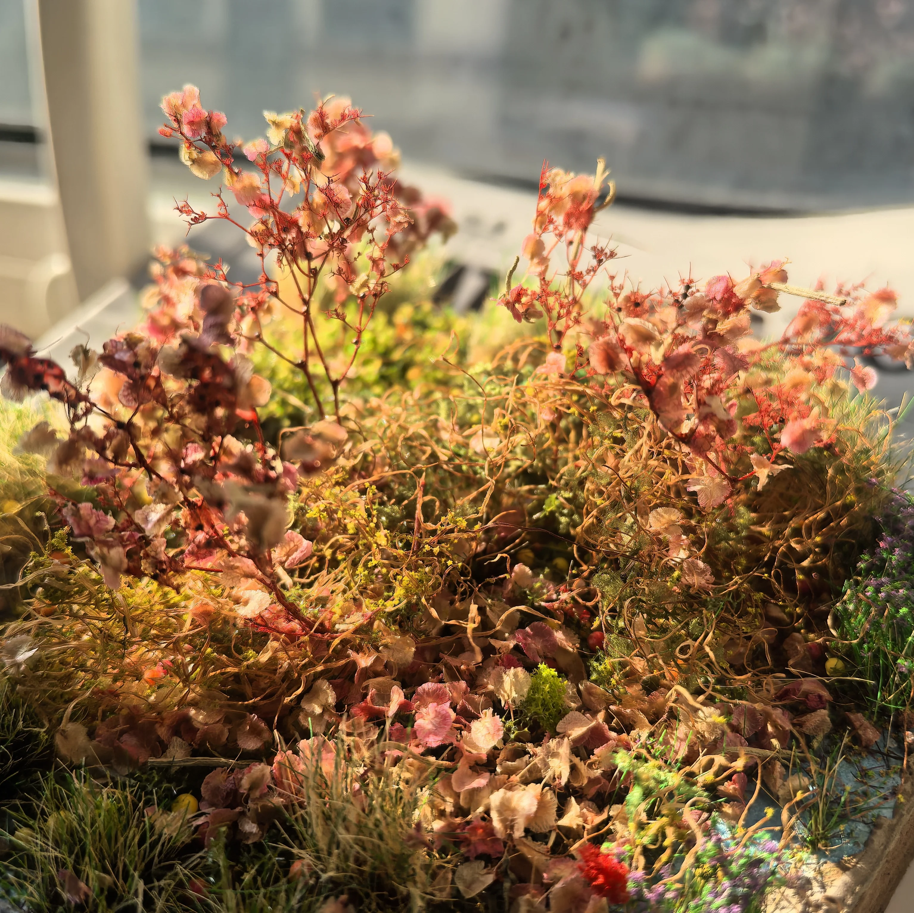 Piante artificiali in fogliame di albero in miniatura per Ho OO N Modello fai da te che realizza layout del treno ferroviario/Paesaggio da tavolo/Decorazione del giardino