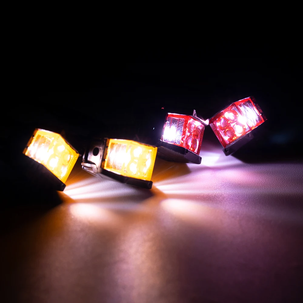 AXSPEED Simulatie Spotlight LED Verlichting Koplampen voor TRX-4 TRX-6 Axiale SCX10 Wraith 1/10 RC Crawler Auto Upgrade Onderdelen