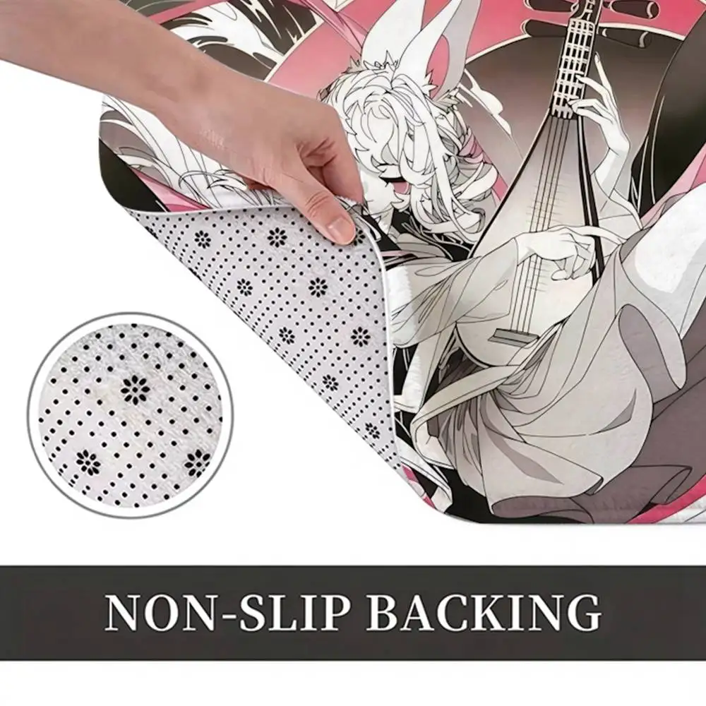 Immortal Pavilion Palace Fei Ren Zai Short Plush Non-Slip Floor Mat, Easy to Clean, for Bathroom Door & Bedroom Door