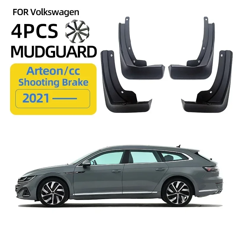 Mudguards Fender For VW Volkswagen CC Arteon Shooting Brake 2021-2024 Wheels Mudflaps Splash Guard Mud Flap Car Accessories