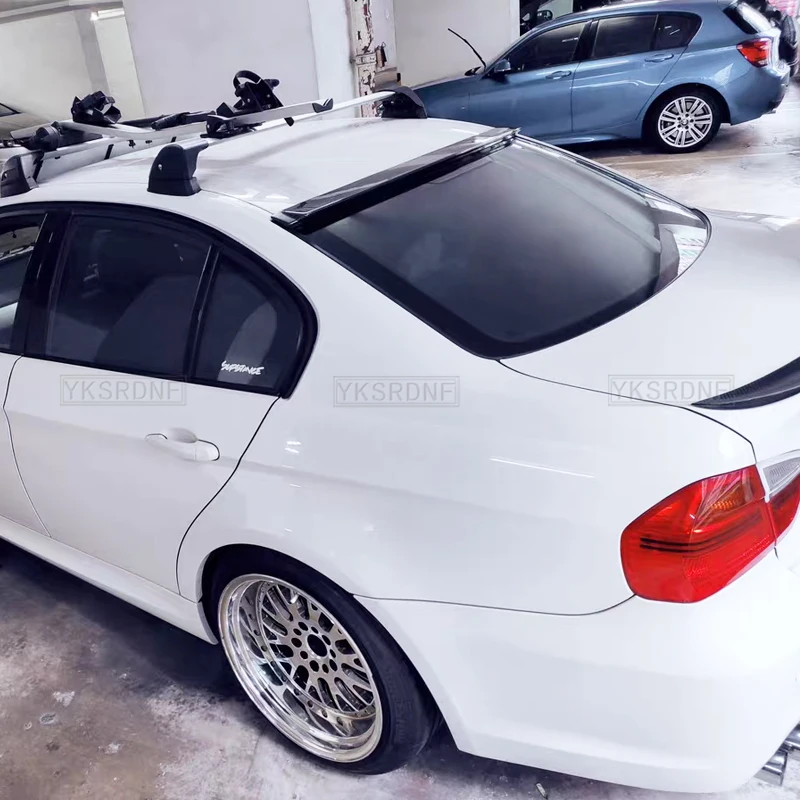 High Quality ABS / Carbon Color Glossy Black Rear Window Roof Spoiler Fits for BMW 3 M3 Series 320i 325li 328i E90 2006-2011