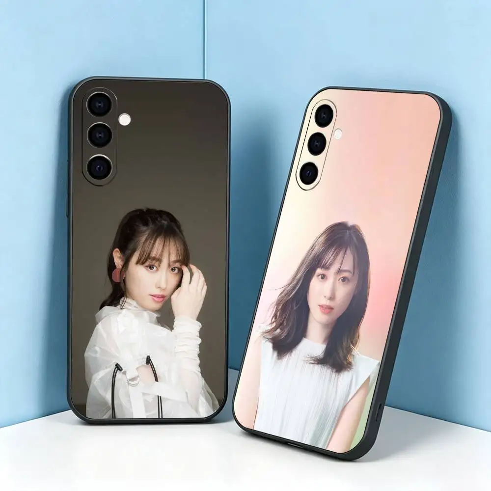 Haruka-A Fukuhara Voice Actor Phone Case For Samsung Galaxy A73,A72,A71,A70,A53,A52,A51,Soft Silicone Black Cover Gift