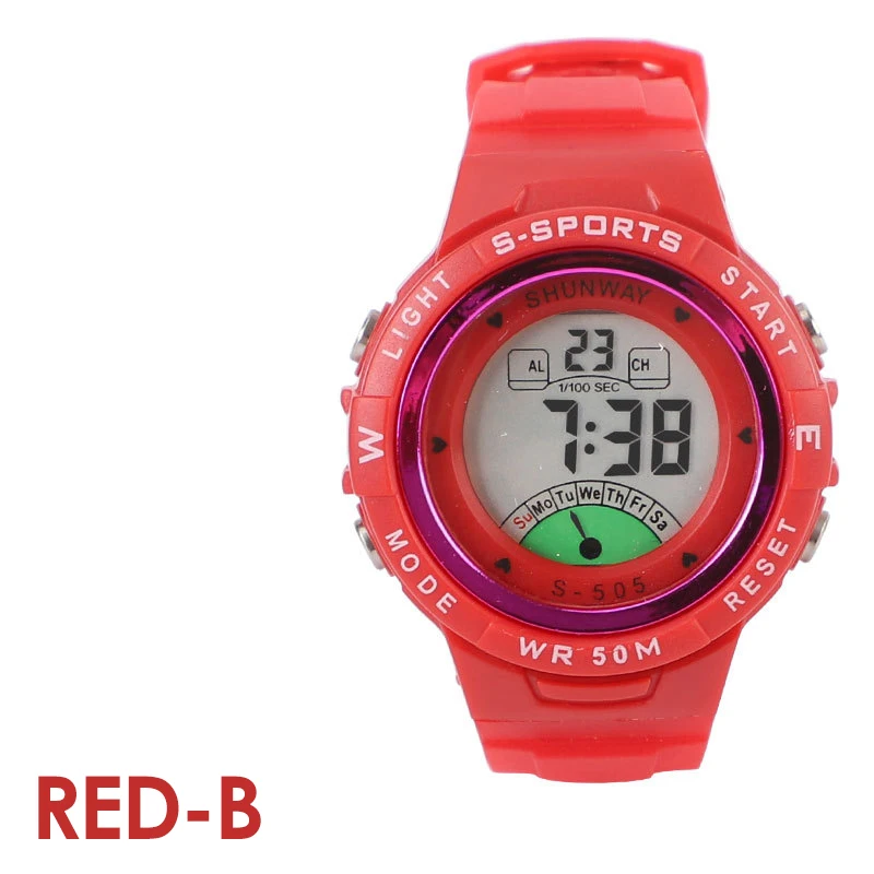 ساعة أطفال إلكترونية كوك فتاة موضة ساعة اليد 50 متر مقاوم للماء بنين طالب الرياضة الساعات الرقمية ساعة تنبيه هدية