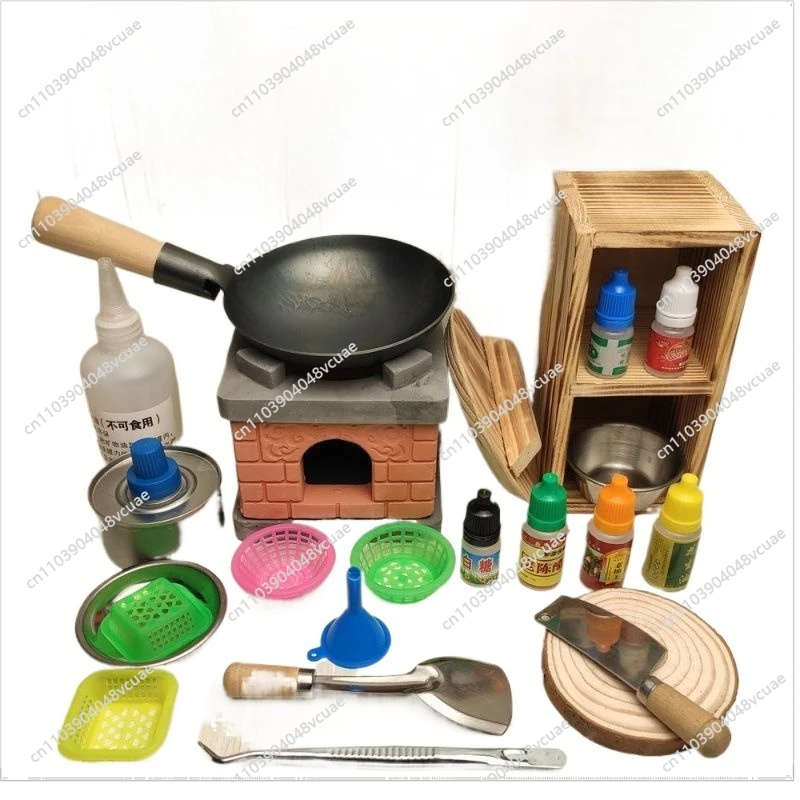 

Набор для мини-кухни: посуда для детей, керамическая миска, игрушечный домик