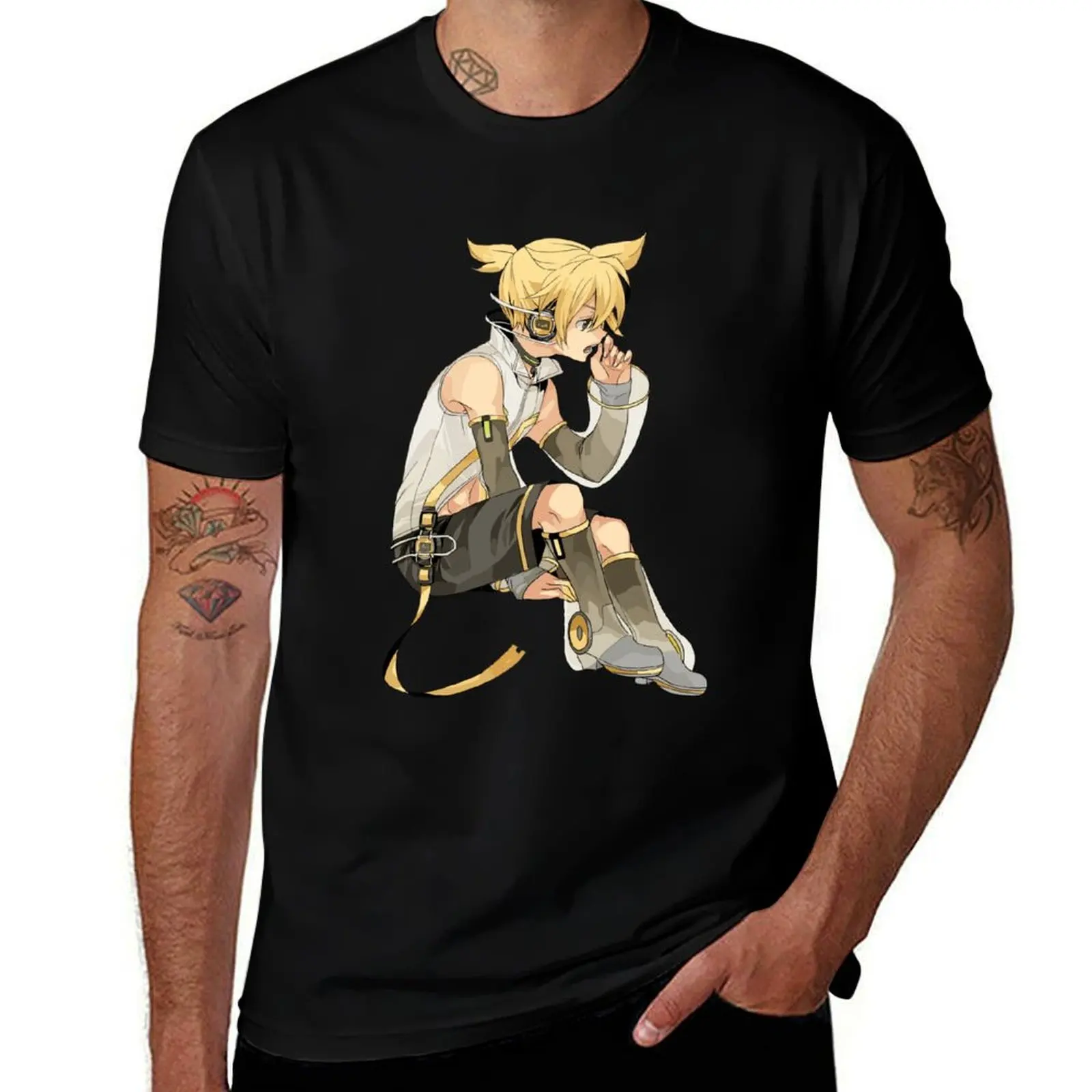 vocaloid-tシャツ-ベーシック-カジュアル-半袖-コットンシャツ