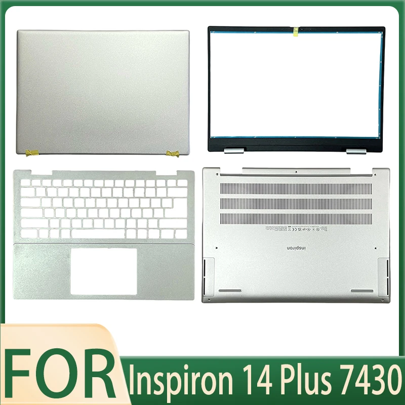 

Новая верхняя крышка для экрана Inspiron 14 Plus 7430, задняя крышка, рамка, петли, подставка для рук, верхняя нижняя часть 0C8NR7 0NM9DH 0GWDP0