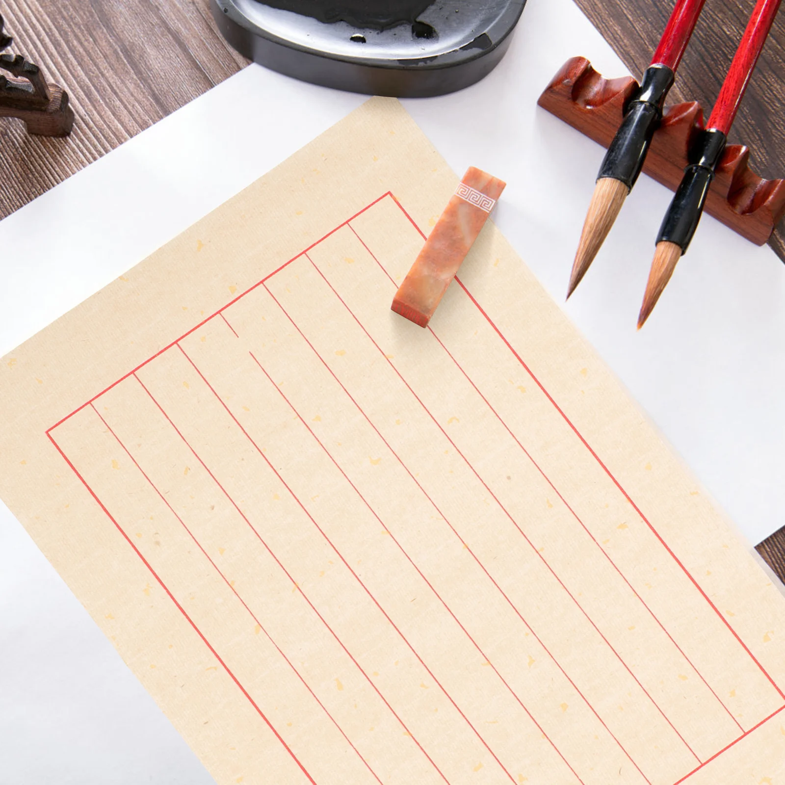 ورق الخط الصيني شوان ورق الكتابة ممارسة أوراق الأرز للخط الفن لوازم الكتابة اليدوية القرطاسية #3