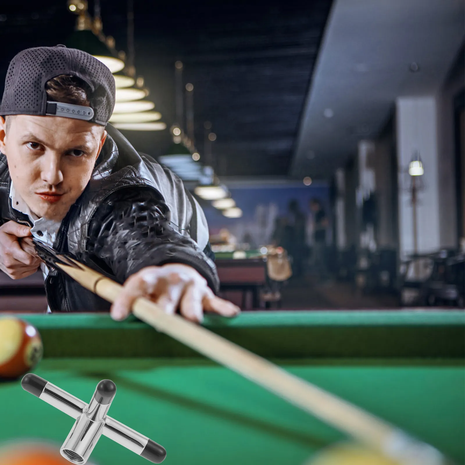 

Крестообразная опора для бильярдного кия Pool Bridge Cue Cross Rest, стабильная, профессиональный аксессуар для снукера и бильярда