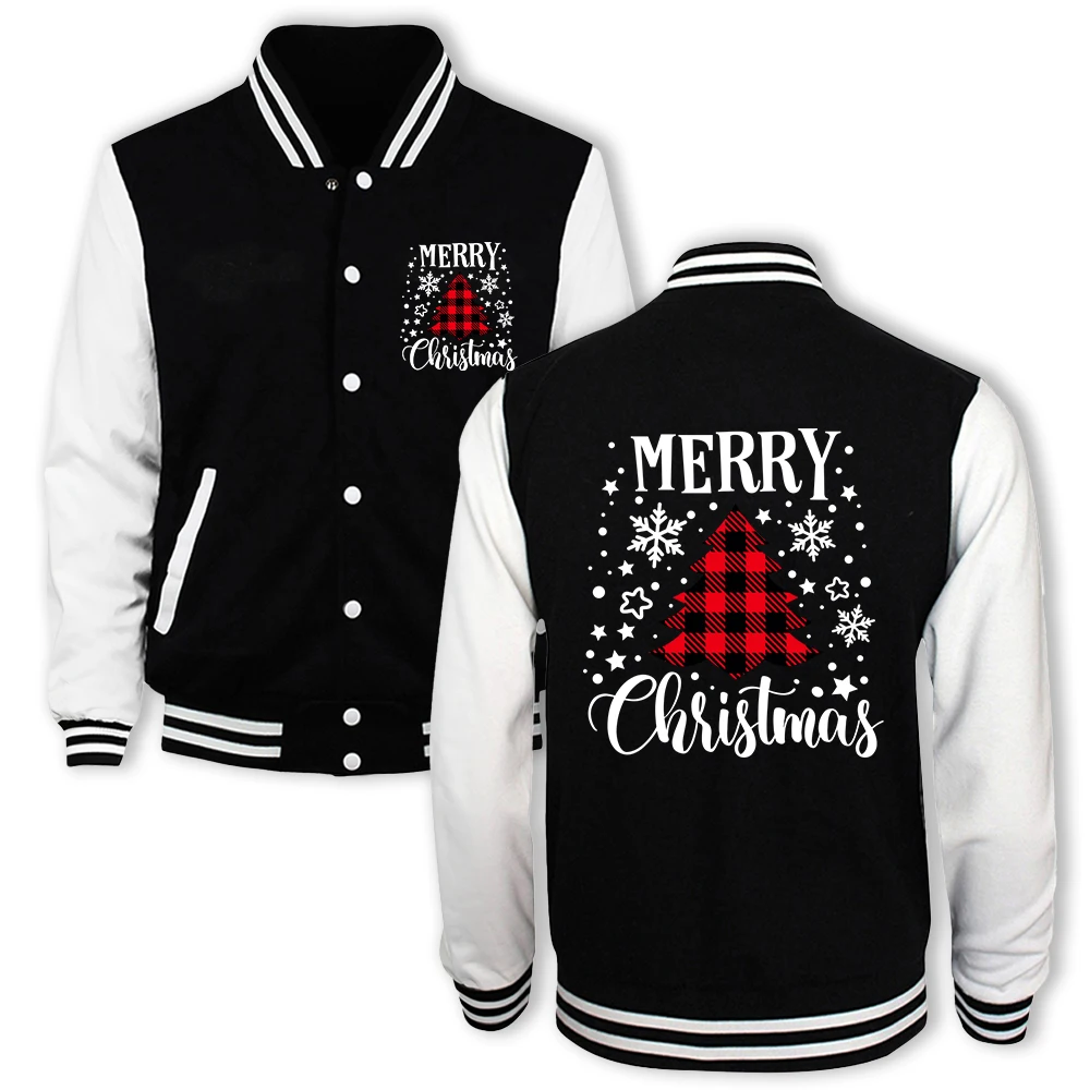 

Рождественские снежинки на Рождество, мужская куртка, свободный американский топ, осенняя флисовая уличная одежда, повседневная теплая одежда унисекс