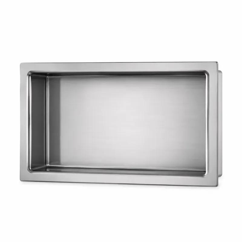 Modern 201 304 Stainless Steel Recessed Bathroom Shelf Niche Wall Cabinet Shower Room Concealed Storage Multifunctional