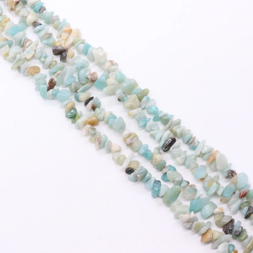 

5-10mm Irregular Natural Amazonite Beads Freeform Gravel Chip Loose Beads for DIY Necklace Gifts Jewelry Making Accessories