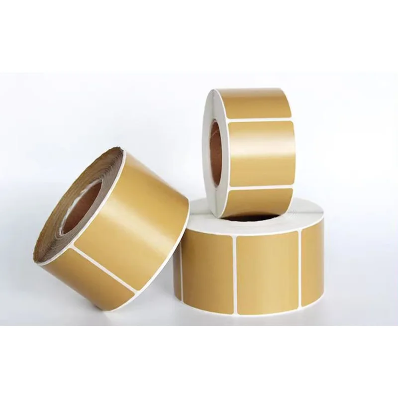 Brown thermal label 40*30 20 50 60 70 80 90 100 three-proof self-adhesive sticker carton barcode printing paper thermal printer