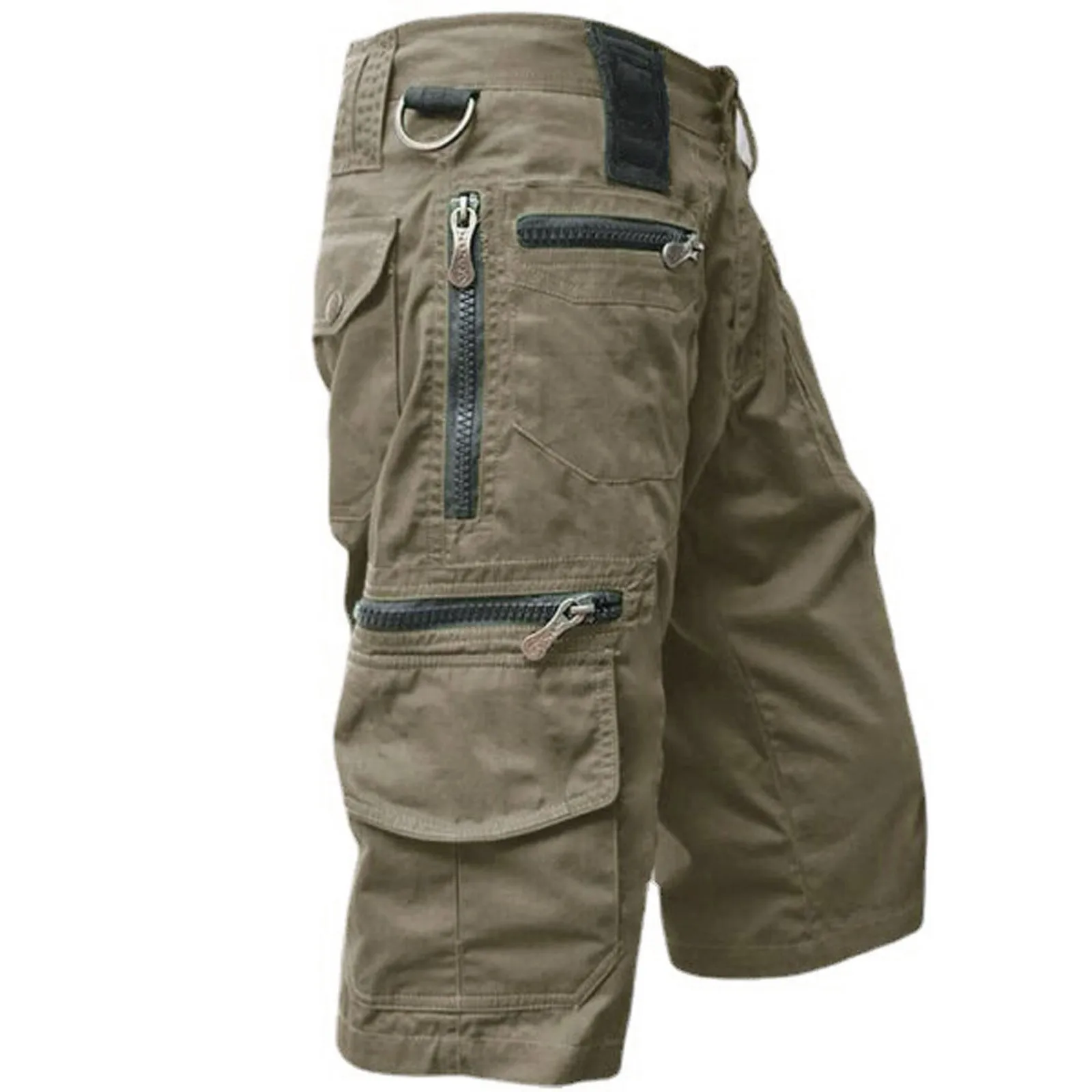 Summer Waterproof Quick Dry Multi-pocket Shorts Men Cargo Shorts Tactical Short Pants Men's Outdoor Clothes Hunting Fishing