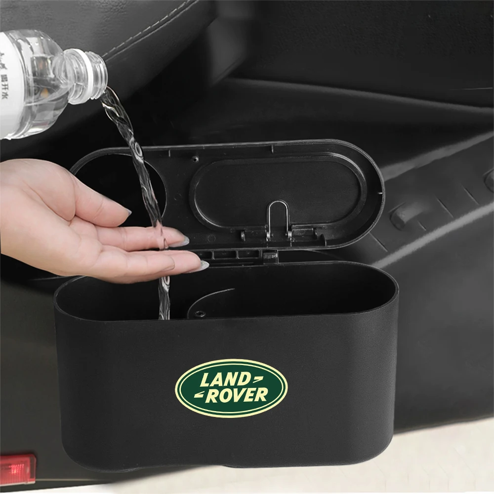 Car Interior Storage Case Trash Bin Push Can Mini Dustbin For Land Rover Range Rover Evoque Defender Discovery SVR L319 LR2