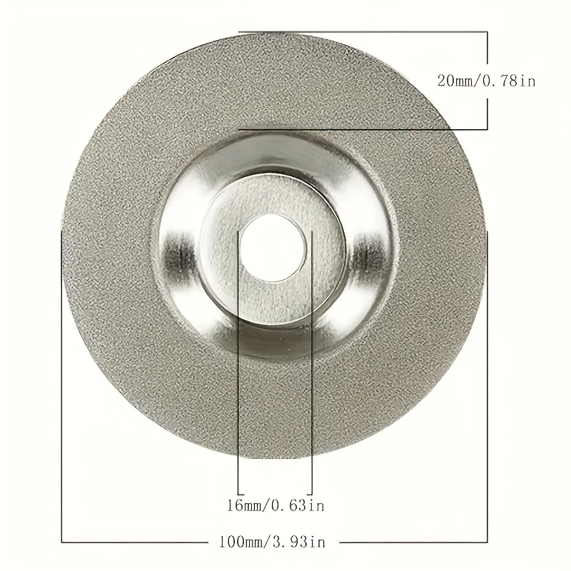 4Inch Industrial Diamond Grinding Disc Heavy Duty Angle Grinder Metal Grinding Wheel Super Hard Wear Resistant Casting Precision
