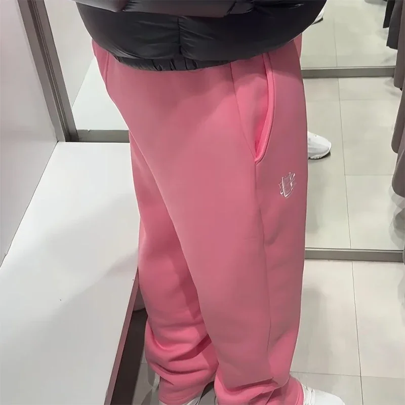 High Street Y2K Hosen Herren Freizeithosen Hoodie-Sets Streetwear Gerade Sweathosen Lockerer Bestickter Hoodie Paar Trendiger Anzug – Detail 34