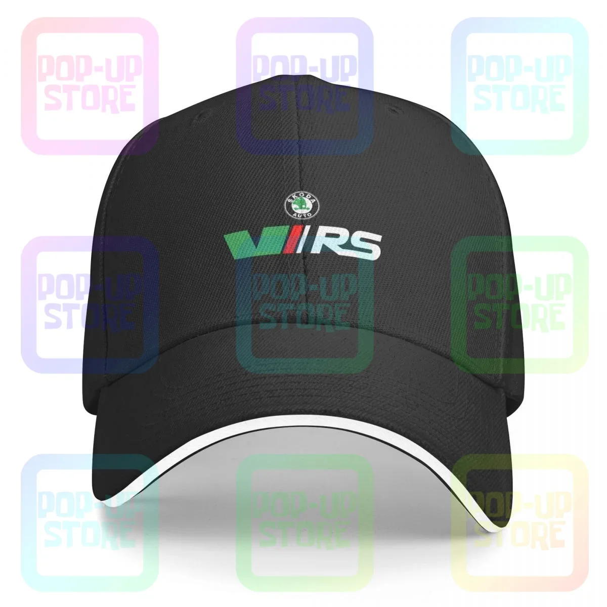 

Skoda Rs Vrs Motorsport Graphicorrally Wrc Racing Sandwich Cap Baseball Cap Trucker Hat Gift Headwear Hot Selling