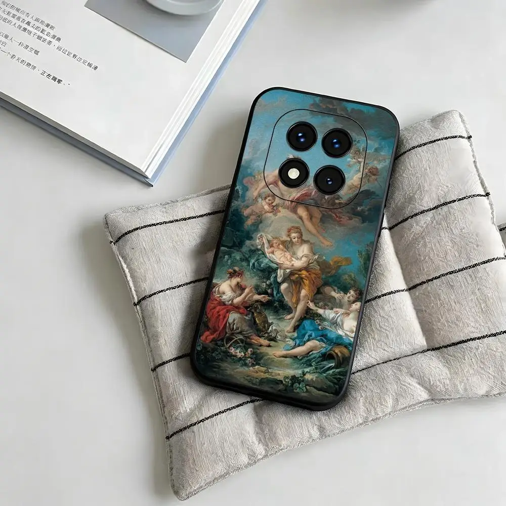 Jean Hippolyte Flandrin Handyhülle, weiche schwarze Schutzhülle für Redmi Note 15, 11, 12, 13, 14 Pro Plus, S 5G, 14C, A3.