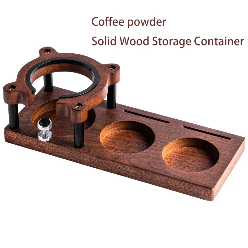 

Solid Wood Coffee Tamper 51-58mm with Tamping Mat | Universal Espresso Press Tool for Professional Machines