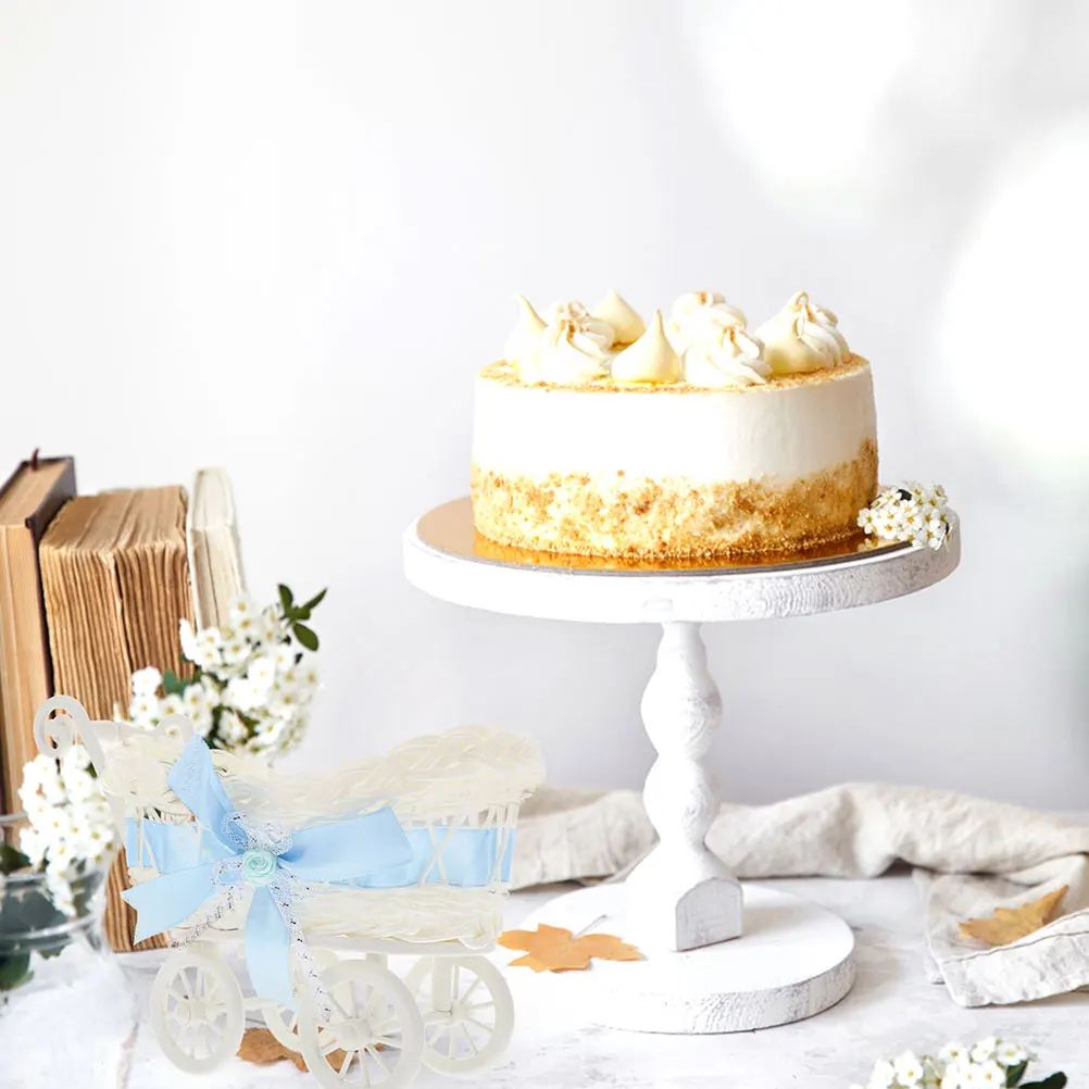 

2Pcs Imitation Rattan Cart Baskets Candy Holders Shower Wedding Party Gift Flower Storage Organizer Shower Decors