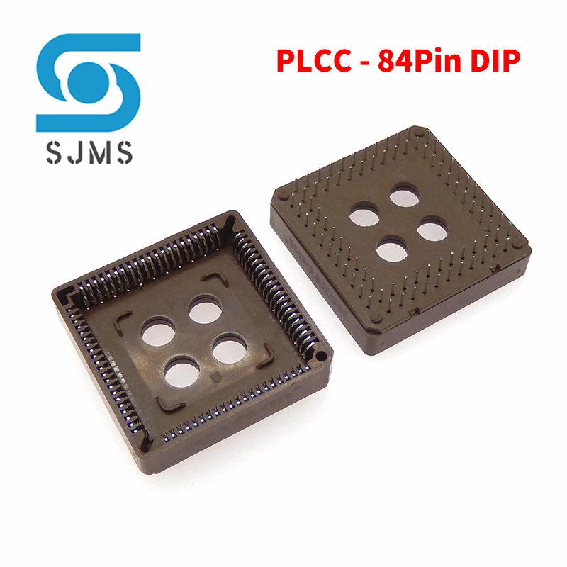 5Pcs PLCC IC Socket PLCC20 PLCC28 PLCC32 PLCC44 PLCC52 PLCC68 PLCC84 SMD DIP PLCC Socket Adapter In Stock 20 28 32 44 68 84 Pin